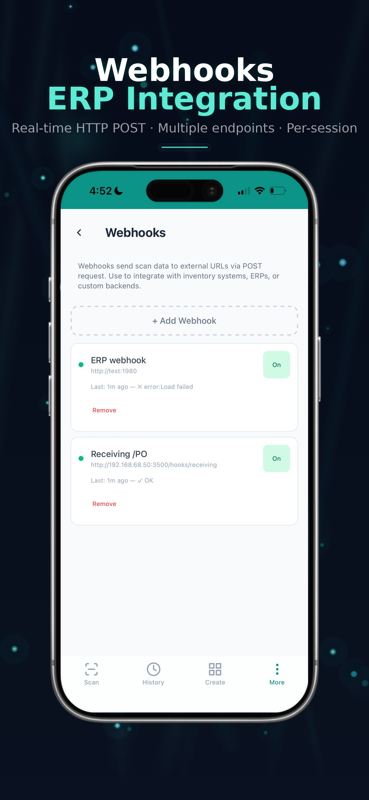 Webhooks integration